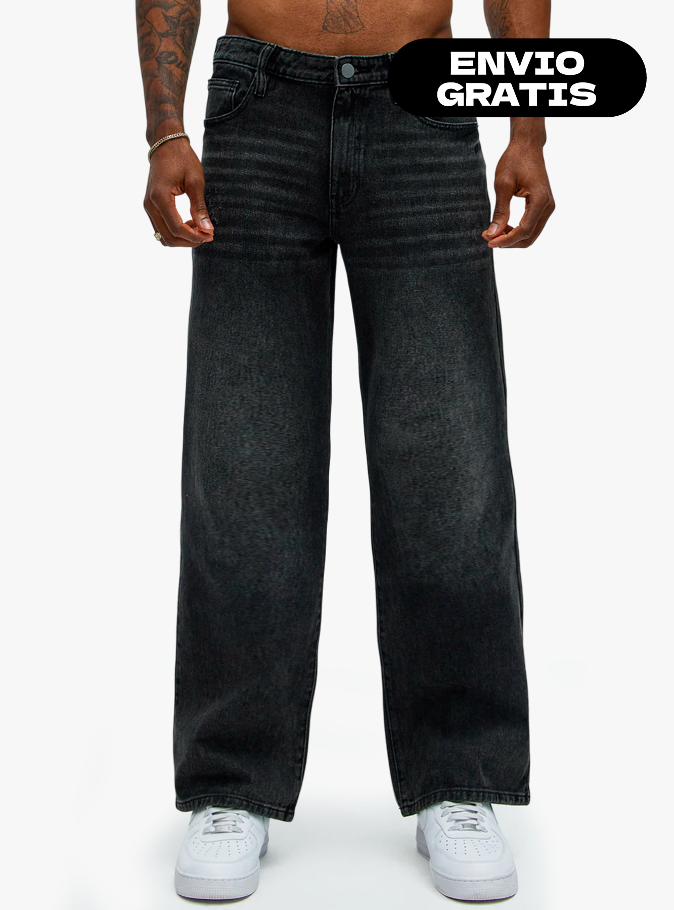 Pantalon Jean Baggy Negro